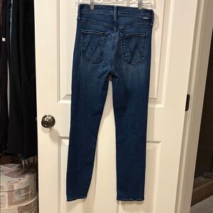 MOTHER Women's Straight Leg Jeans in Dark Blue